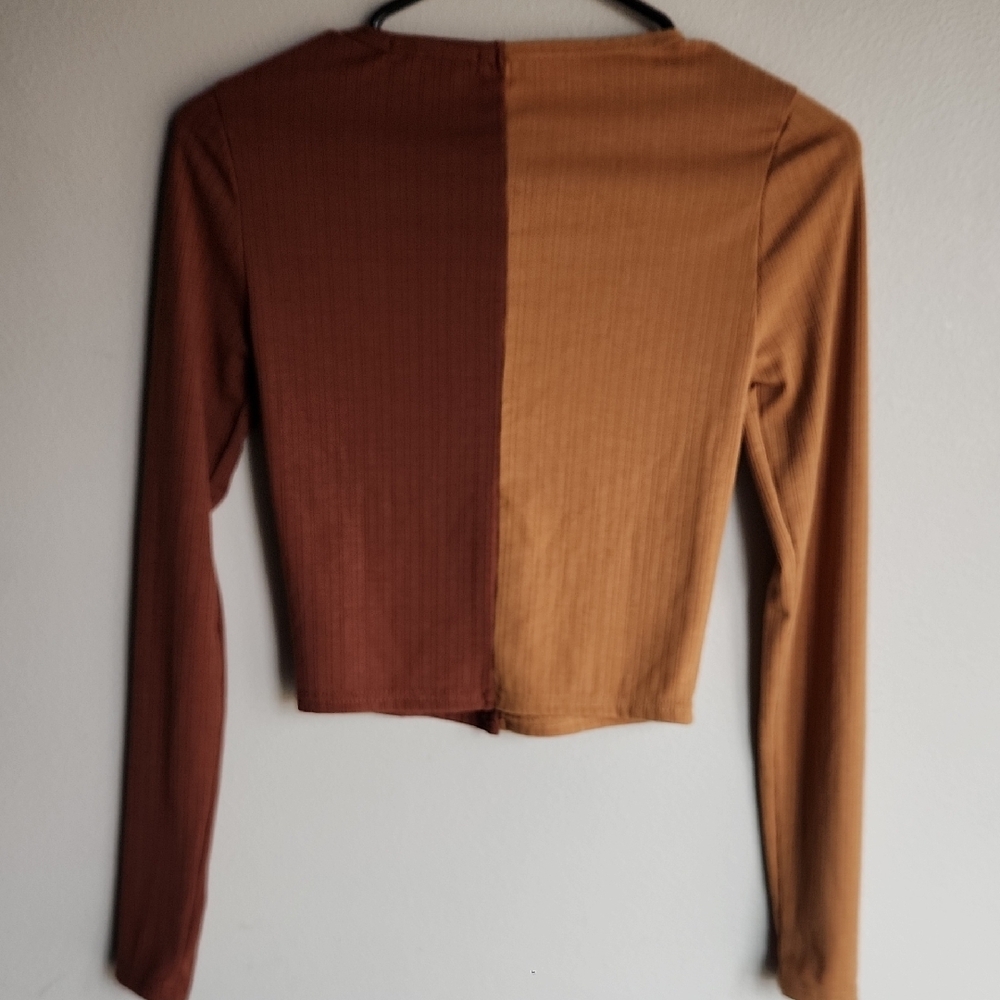 Forever 21 Brown and Tan Button-Down Shirt - Picture 4 of 4